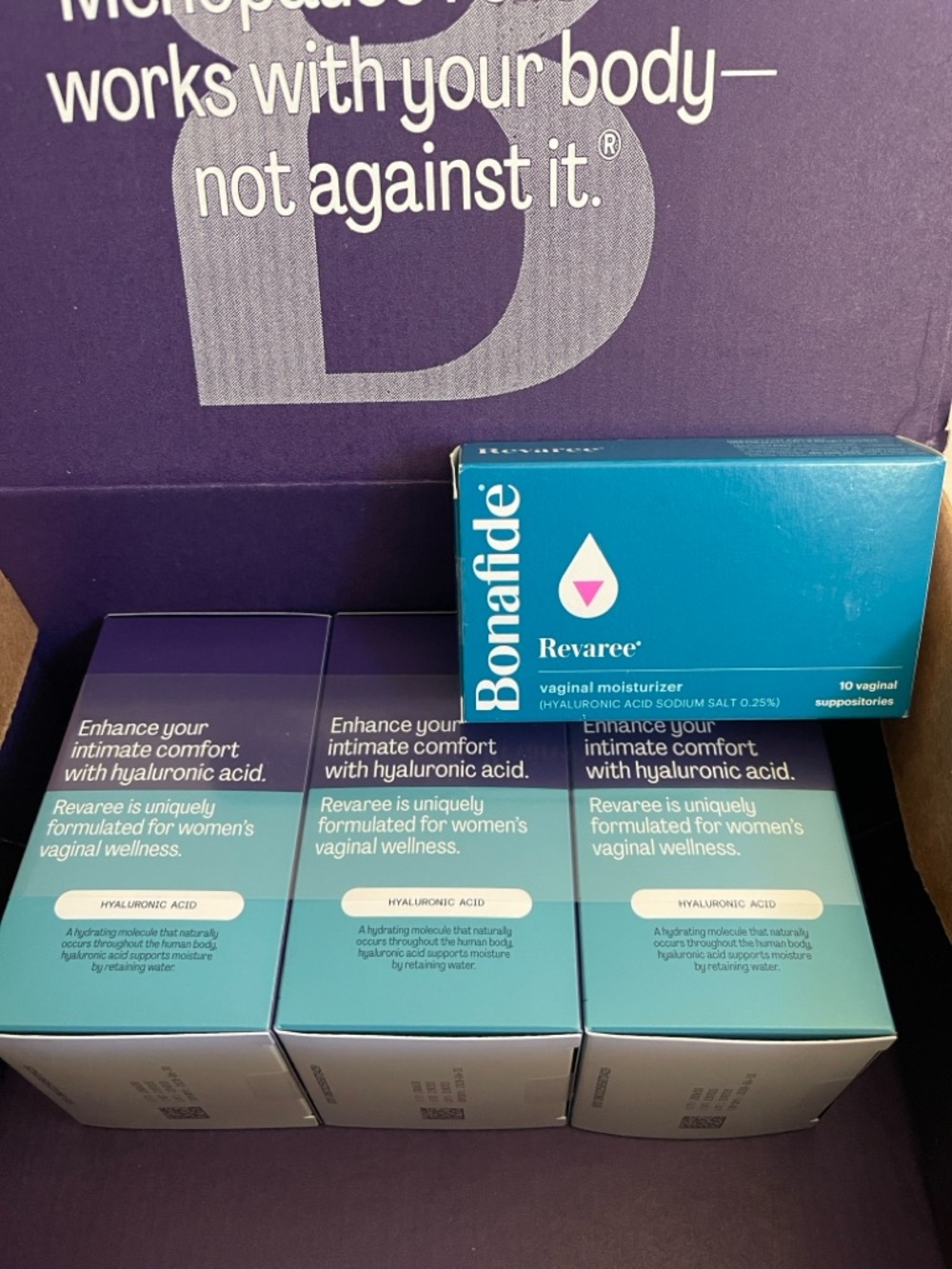NEW Bonafide Revaree Vaginal Moisturizer 4 boxes
